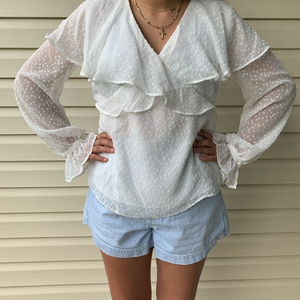 Topshop Angel‎ Sleeve Blouse
